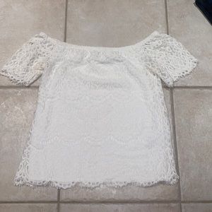 White Lace Dynamite Top XS